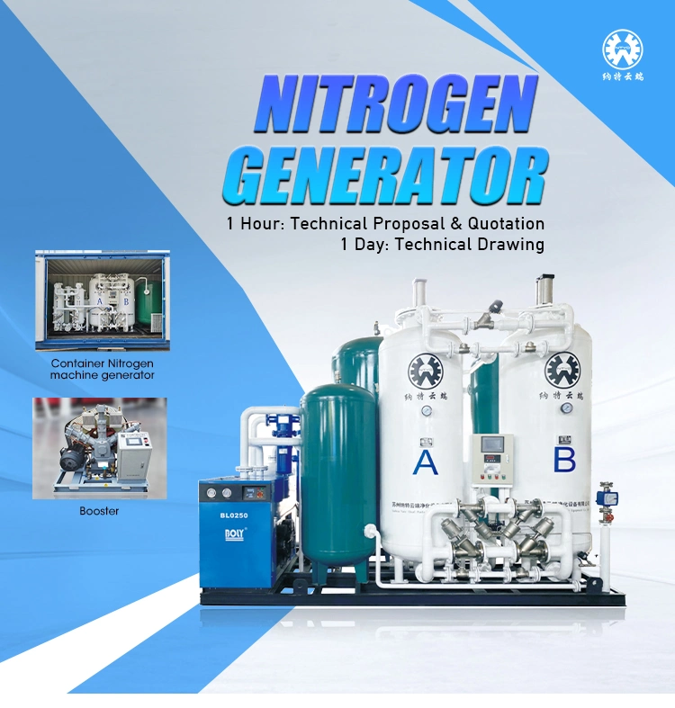 Factory New Portable Blow Molding Equipment Laser Cutting Brown Gas Nitrogen Generator