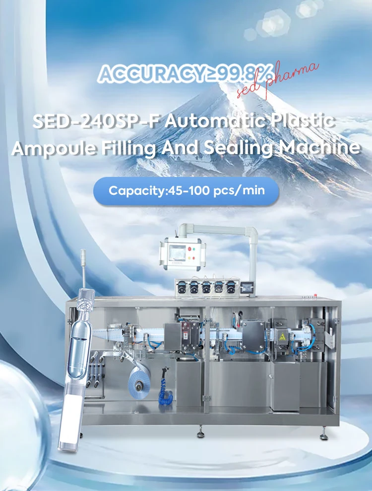 Factory Price Automatic Pharmacy Plastic Ampoule Filling and Sealing Machine