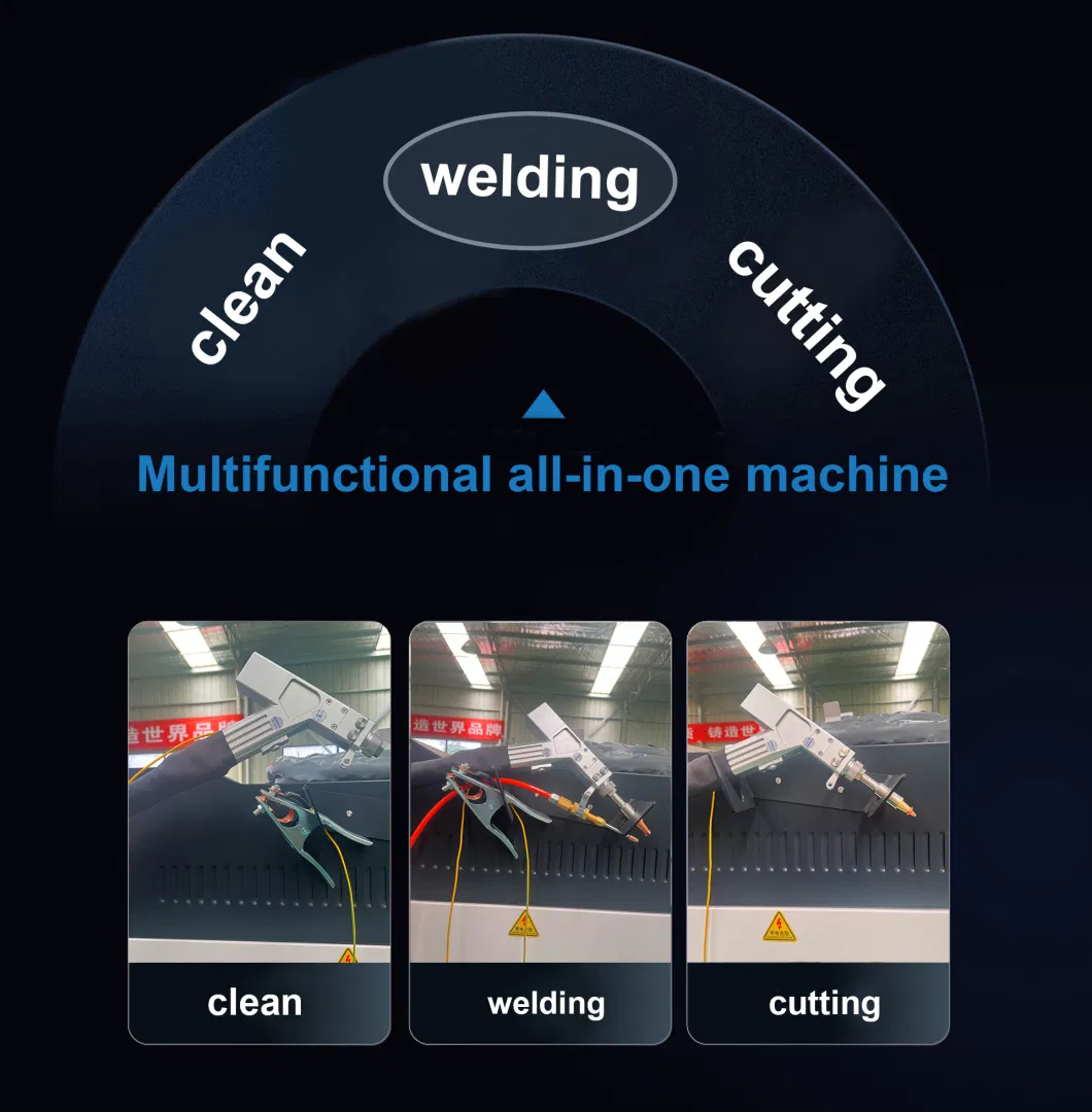 Sup Three-in-One Multi-Functional Machine Laser Welding Machine Carbon Steel Aluminum Alloy Sheet Metal Rust Remover Metal 3 in 1 Laser Cleaning Machine