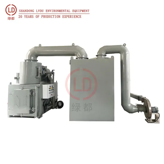 Pet Crematory a Small Solid Waste Incinerator Secondary Combustion, Residence Pyrolysis Gasi 