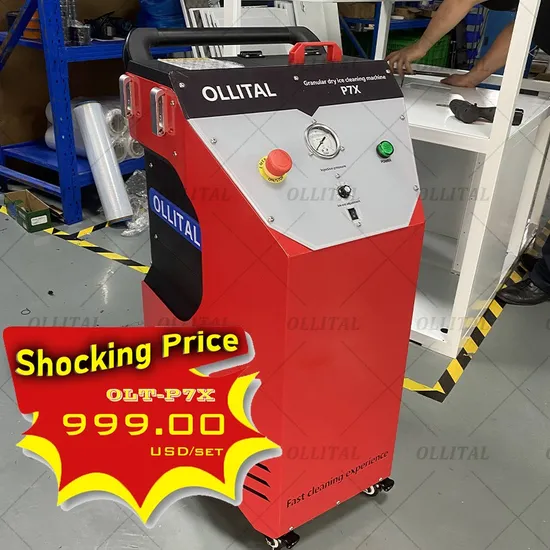 Ollital Dry Ice Carbon Cleaning Cleaner Machine Dry Ice Blasting Machine 