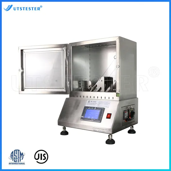 Tilt Burn Tester 45 Degree Flammability Tester Fabric Combustion Flammability Test Machine 